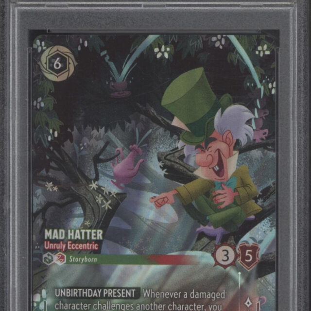 Mad Hatter Unruly Eccentric Disney Lorcana Archazia's Island Enchanted PSA 10