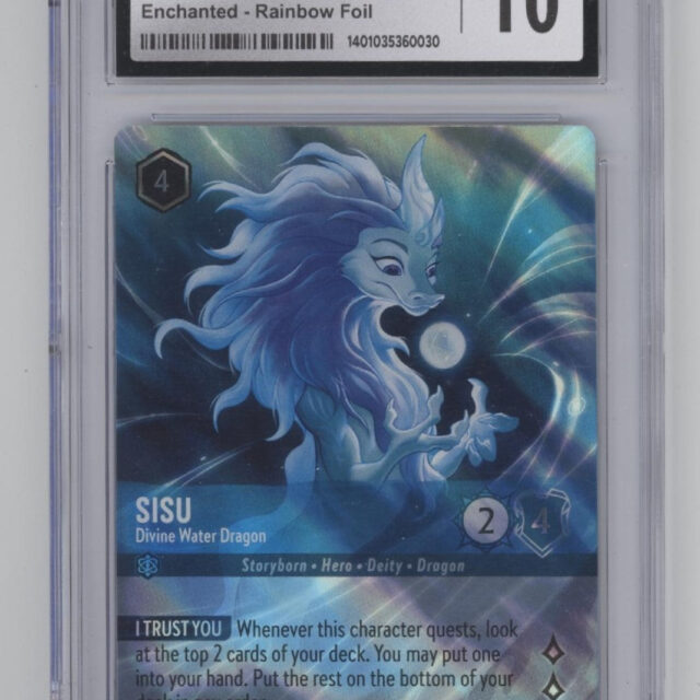 Sisu Disney Lorcana Rise of the Floodborn Enchanted Rainbow Foil CGC 10