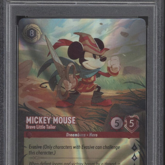 Mickey Mouse Brave Little Tailor Disney Lorcana D23 Collection #01 PSA 10