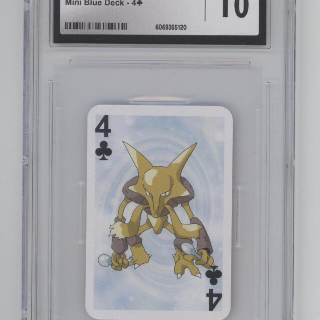 Alakazam Pokemon Playing Cards Mini Blue Deck CGC 10