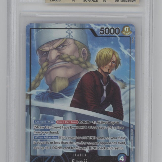 Sanji One Piece Card Game OP12 Alternate Art #041 Beckett 10 Pristine