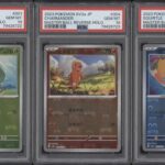 Bulbasaur Charmander Squirtle Pokemon 151 Master Ball Reverse Holo JP PSA 10 Set