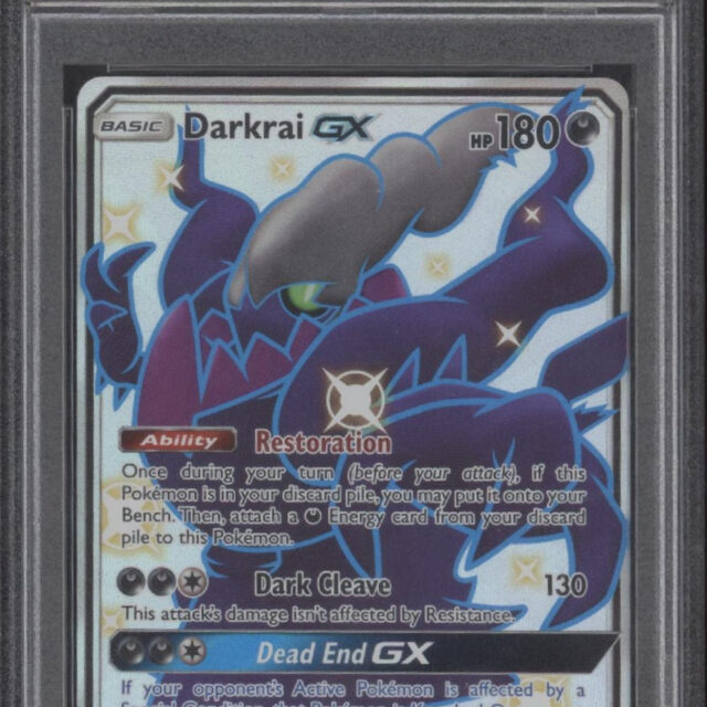 Darkrai GX Pokemon Hidden Fates Full Art #SV70 PSA 9 #1