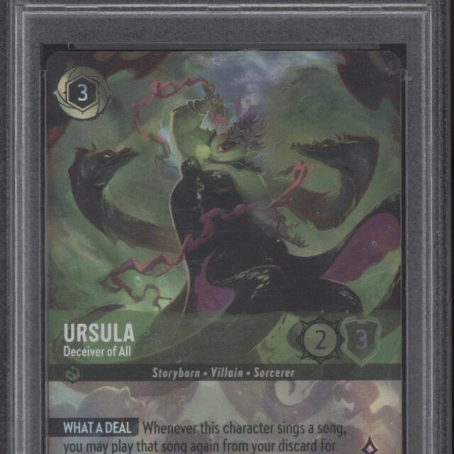 Ursula Deceiver of All Disney Lorcana Into the Inklands Enchanted #212 PSA 10