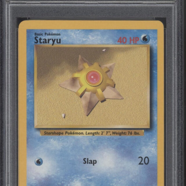 Staryu Pokemon Trainer Deck B #65 PSA 9