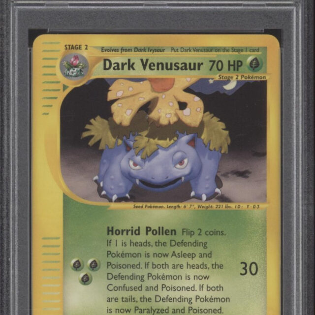 Dark Venusaur Pokemon Best of Game Promo #7 PSA 9