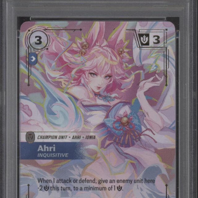 Ahri Riftbound Spiritforged Overnumber #227 PSA 10 #1