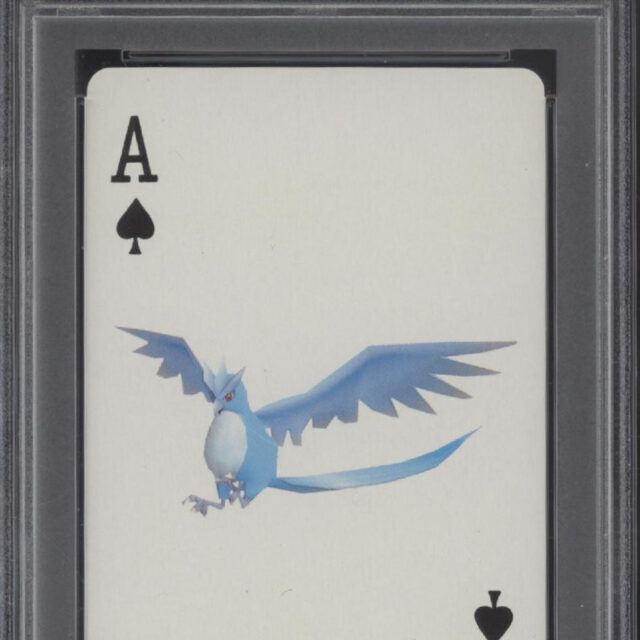 Articuno Pokemon Stadium Blue Playing Card Ace of Spades PSA 10