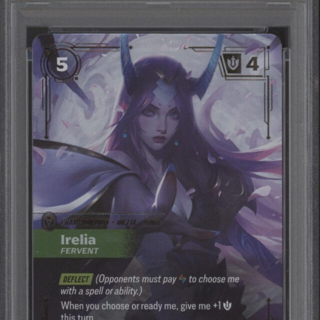 Irelia Riftbound Spiritforged Overnumber #225 PSA 10