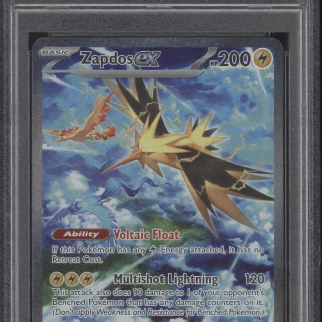 Zapdos ex Pokemon 151 Special Illustration Rare #202 PSA 10