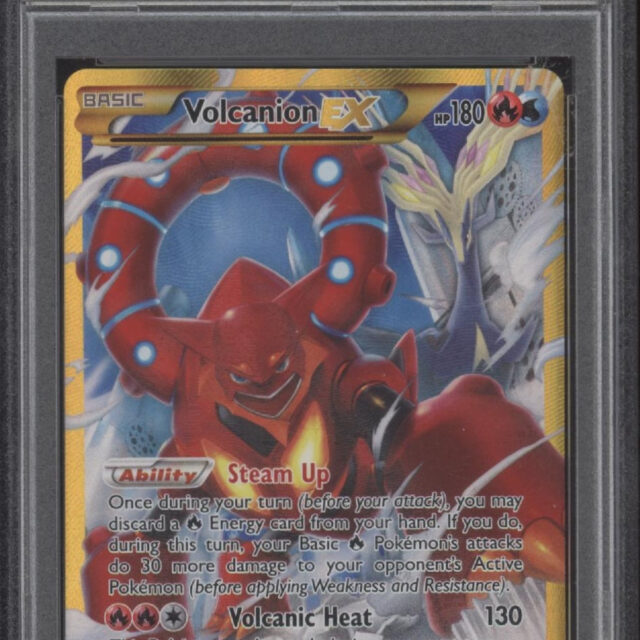Volcanion ex Pokemon Steam Siege Secret Full Art #115 PSA 9