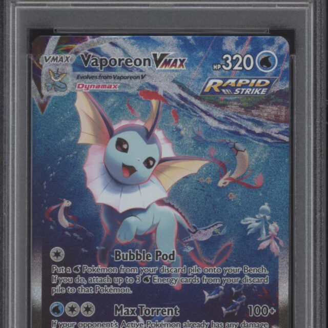 Vaporeon VMAX Pokemon Premium Collection Full Art #182 PSA 9
