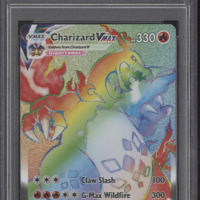 Charizard VMAX Pokemon Champion's Path Secret Full Art #074 PSA 9