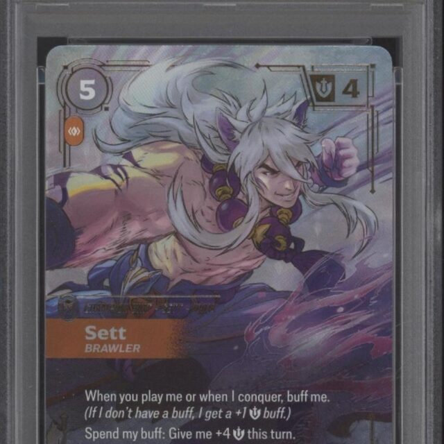 Sett Riftbound Spiritforged Overnumber #232 PSA 10