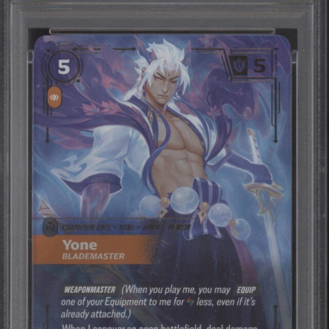 Yone Riftbound Spiritforged Overnumber #233 PSA 10