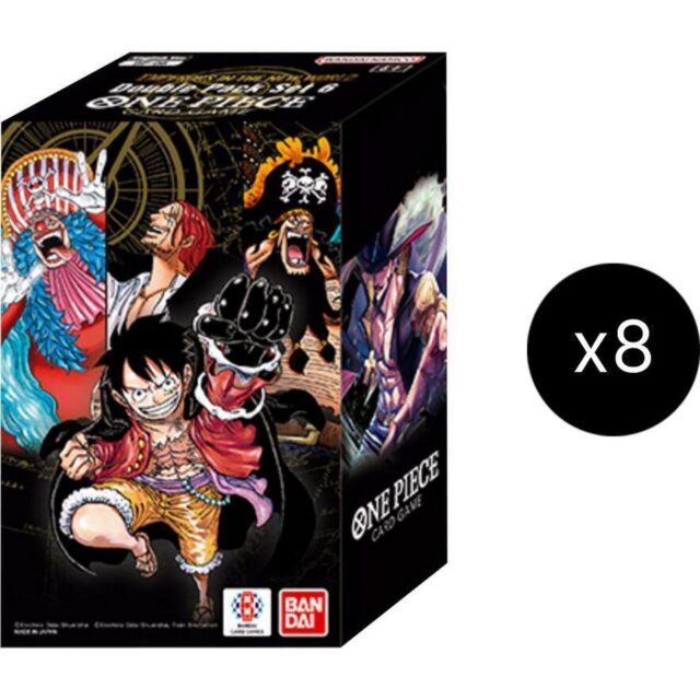 One Piece TCG: Emperors in the New World Double Pack Display of 8 [DP-06]