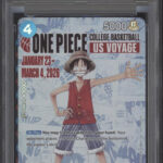 Monkey D Luffy One Piece Card Game College Basketball US Voyage #055 PSA 10 #2