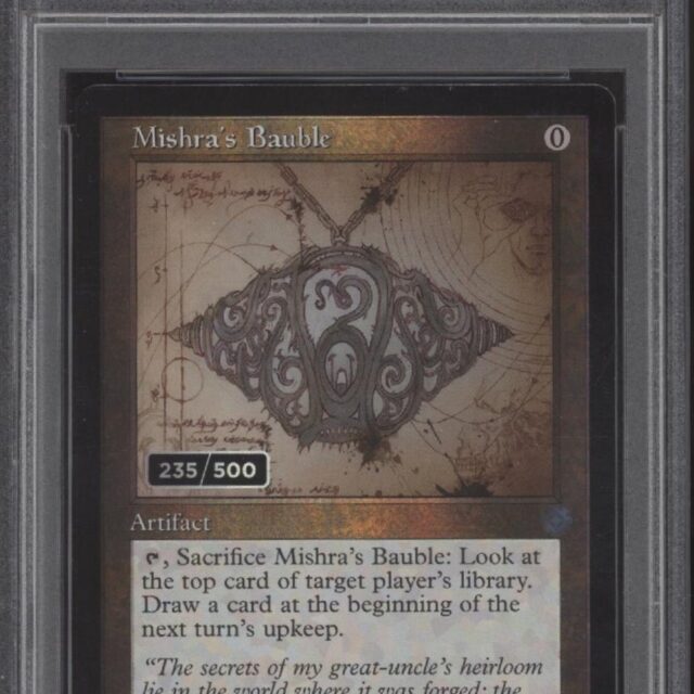 Mishra's Bauble Magic the Gathering Brother's War Schematic 235/500 #97 PSA 8